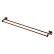 Sansa Double Towel Rail, 900mm in Brushed Copper
