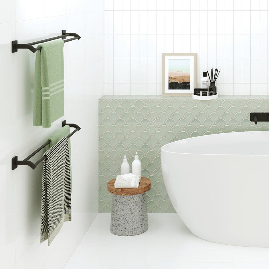 Sansa Double Towel Rail, 900mm