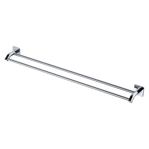 Sansa Double Towel Rail, 900mm in Chrome