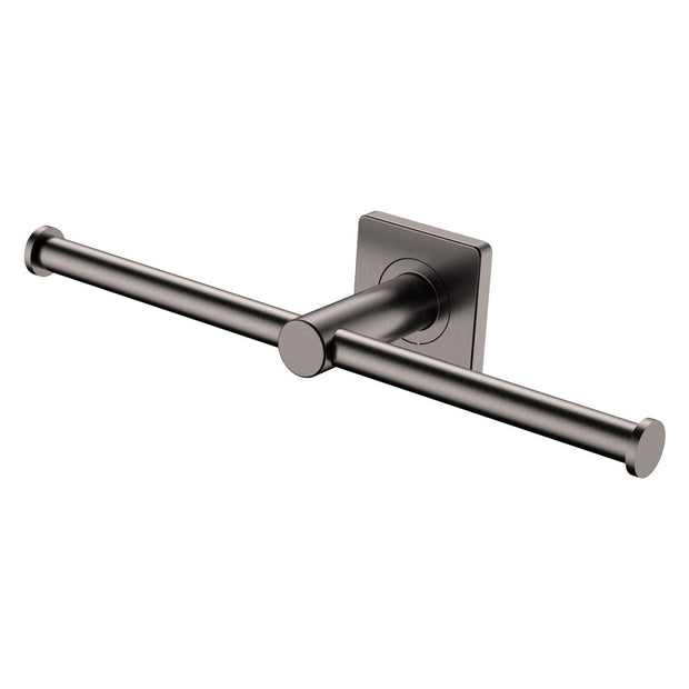 Sansa Double Toilet Roll Holder in Gun Metal
