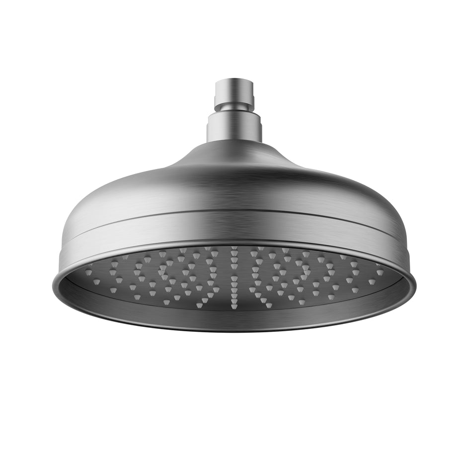 Ikon Clasico Shower Head Round 220mm in Brushed Nickel