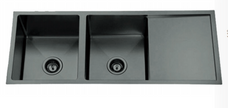 Zenmo Nixon Double Bowl Undermount Sink with Drainer