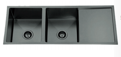 Zenmo Nixon Double Bowl Undermount Sink with Drainer