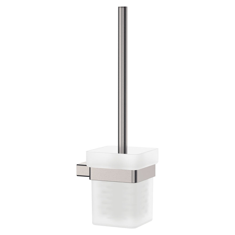 Tono Toilet Brush & Holder in Brushed Nickel