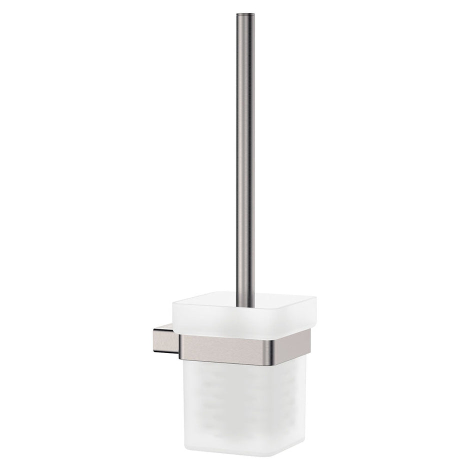 Tono Toilet Brush & Holder in Brushed Nickel