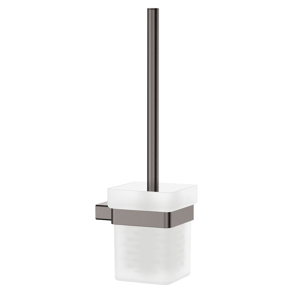Tono Toilet Brush & Holder in Gun Metal