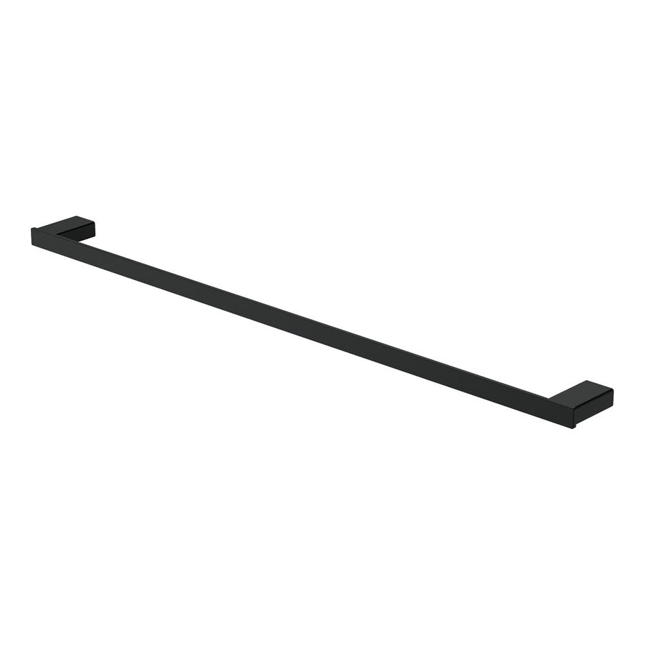 Tono Single Towel Rail, 810 mm in Matte Black