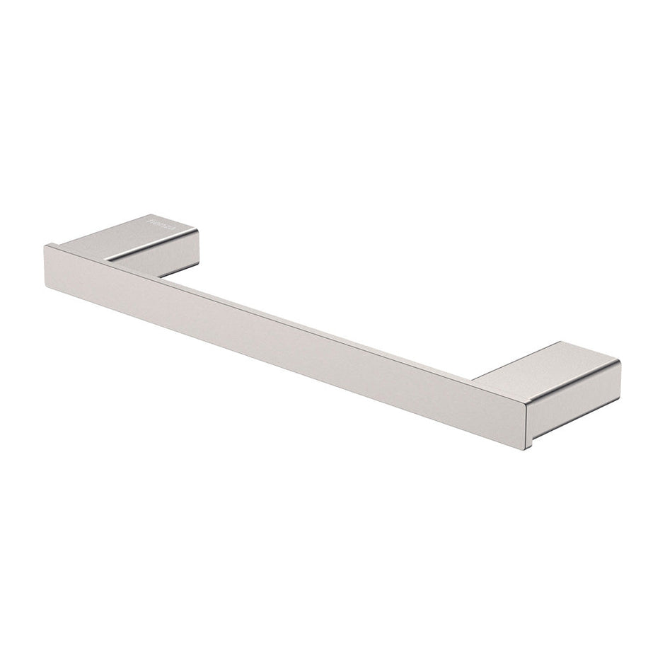 Tono Single Towel Rail, 300mm in Brushed Nickel