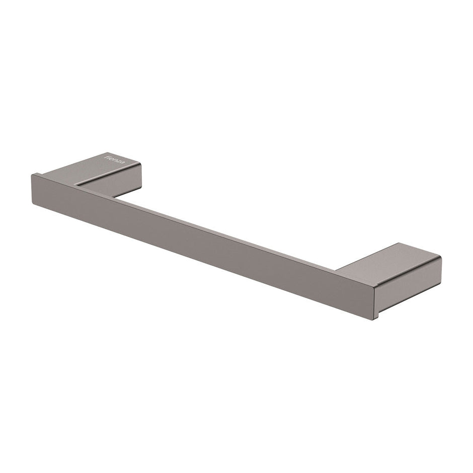 Tono Single Towel Rail, 300mm in Gun Metal