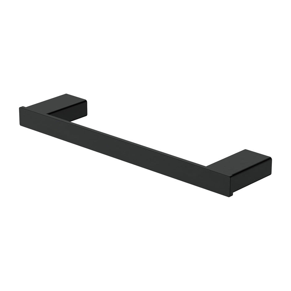 Tono Single Towel Rail, 300mm in Matte Black