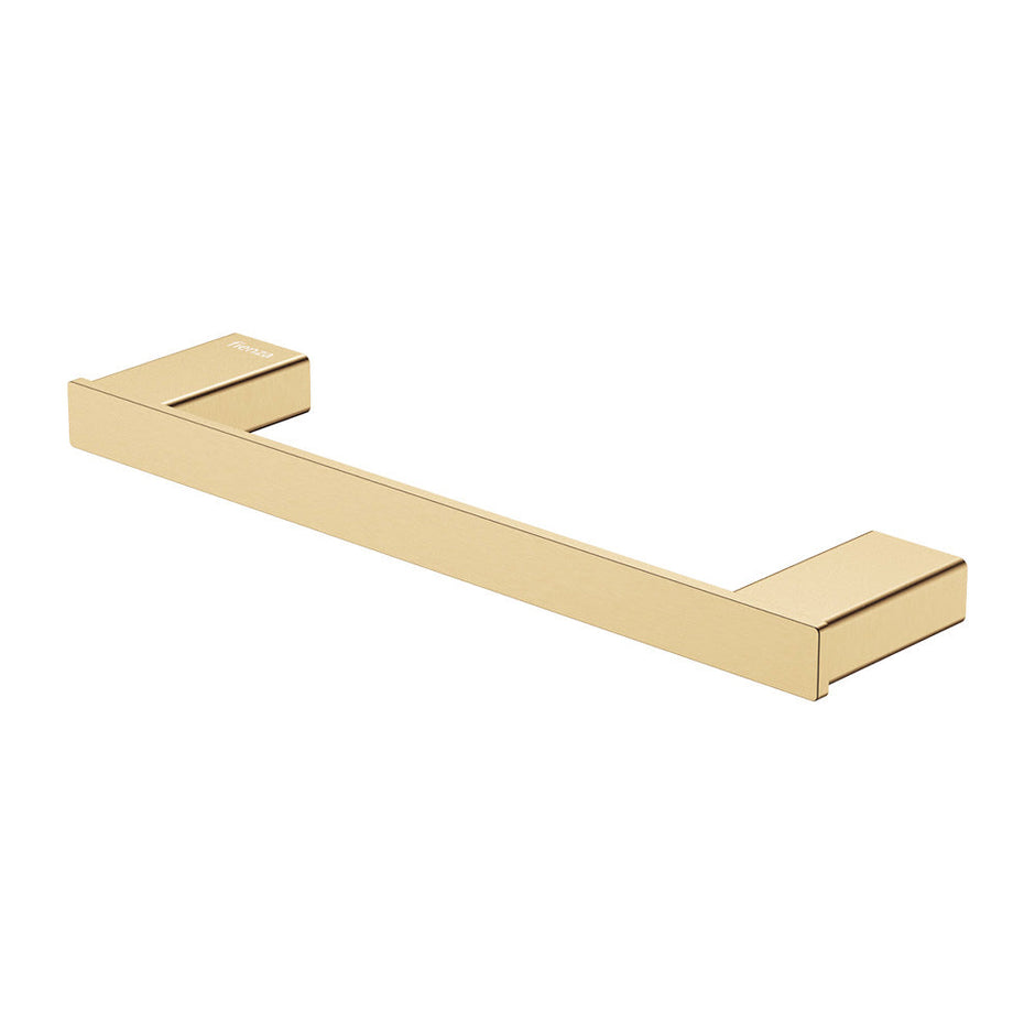 Tono Single Towel Rail, 300mm in Urban Brass
