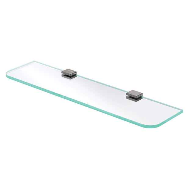 Tono Glass Shelf in Gun Metal