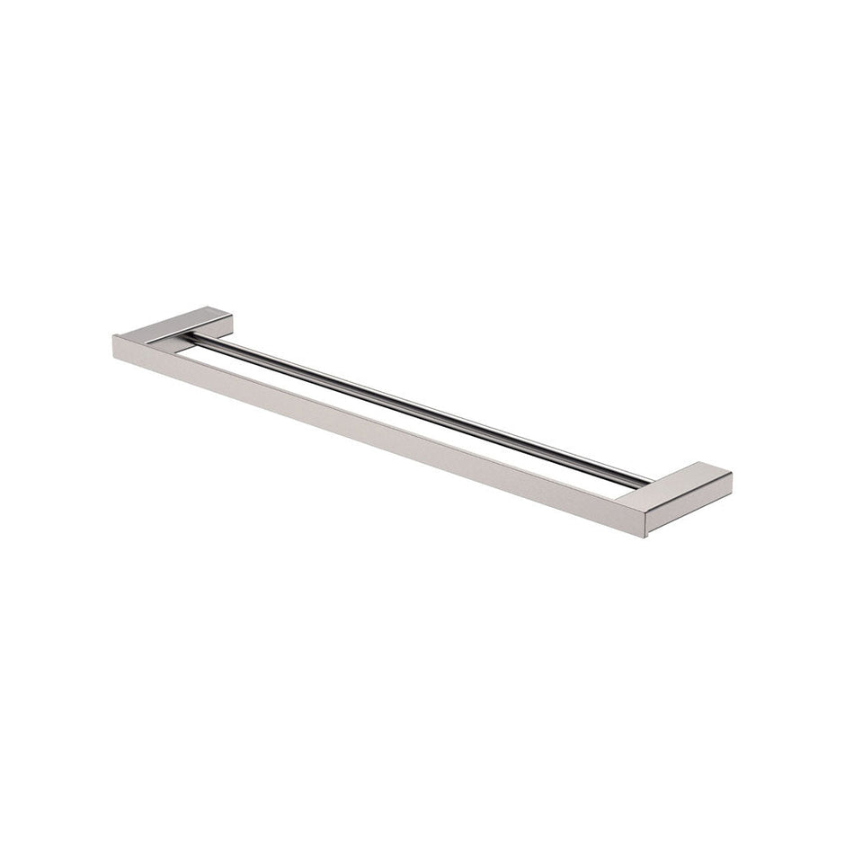 Tono Double Towel Rail, 610 mm in Brushed Nickel