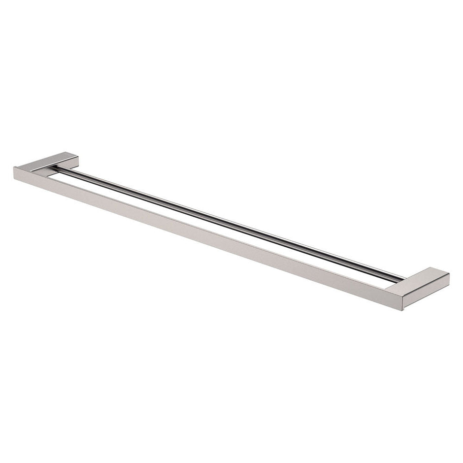 Tono Double Towel Rail, 810 mm in Brushed Nickel