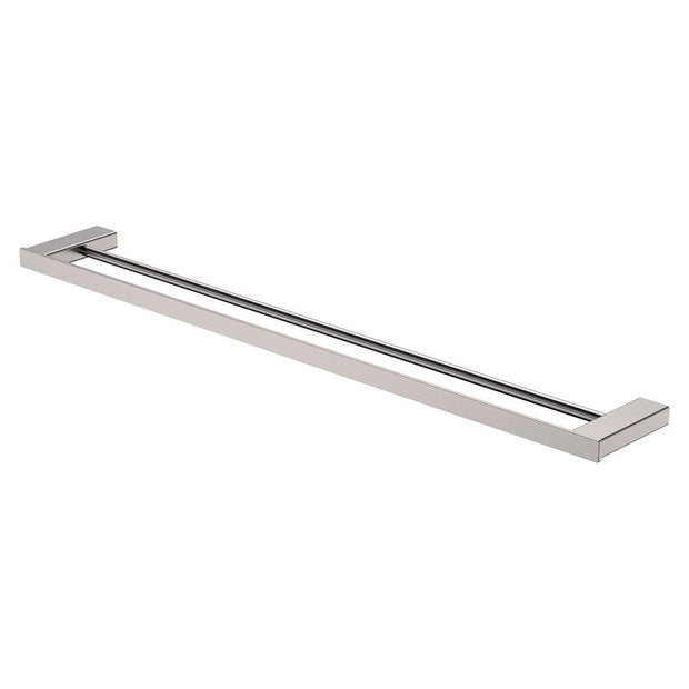 Tono Double Towel Rail, 810 mm in Brushed Nickel