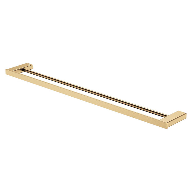 Tono Double Towel Rail, 810 mm in Urban Brass