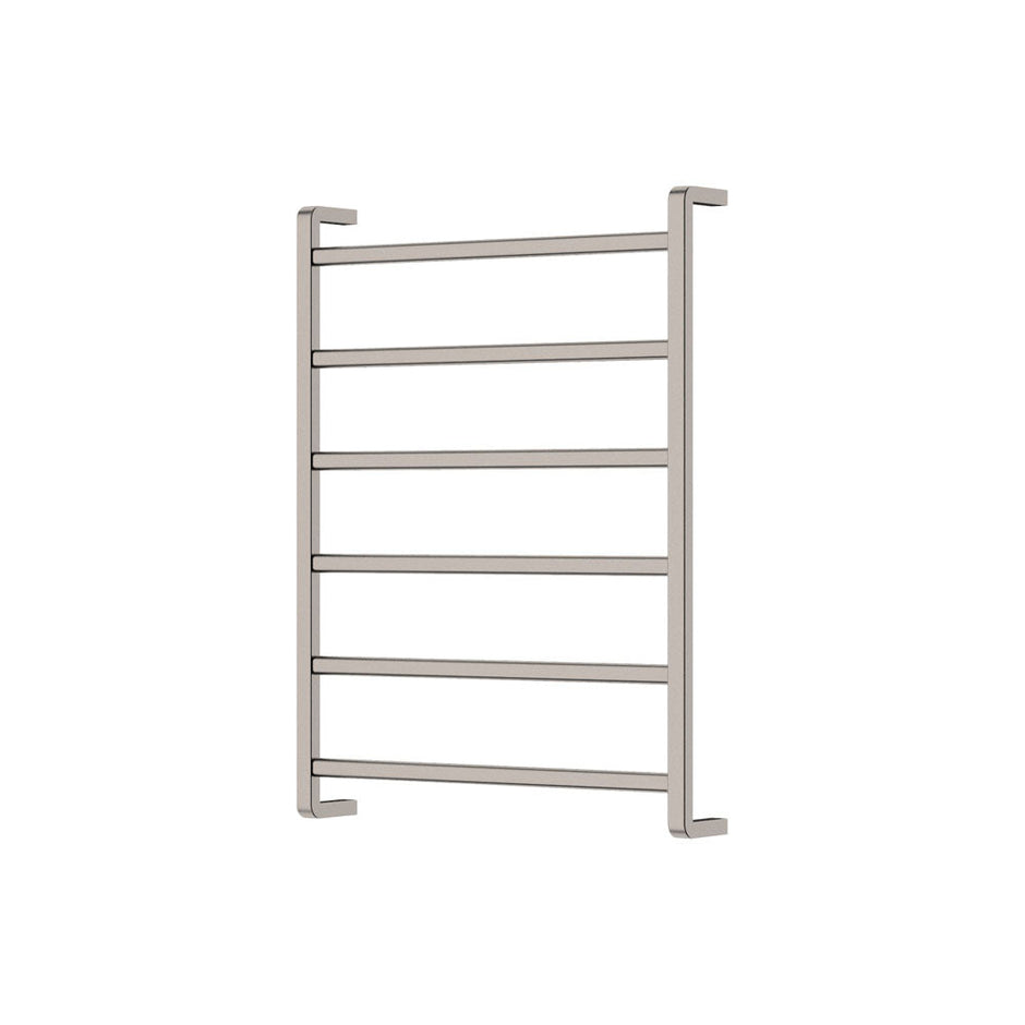 Tono Heated Towel Rail, 600 x 800mm in Brushed Nickel