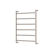 Tono Heated Towel Rail, 600 x 800mm in Brushed Nickel