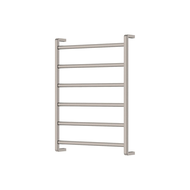 Tono Heated Towel Rail, 600 x 800mm in Brushed Nickel