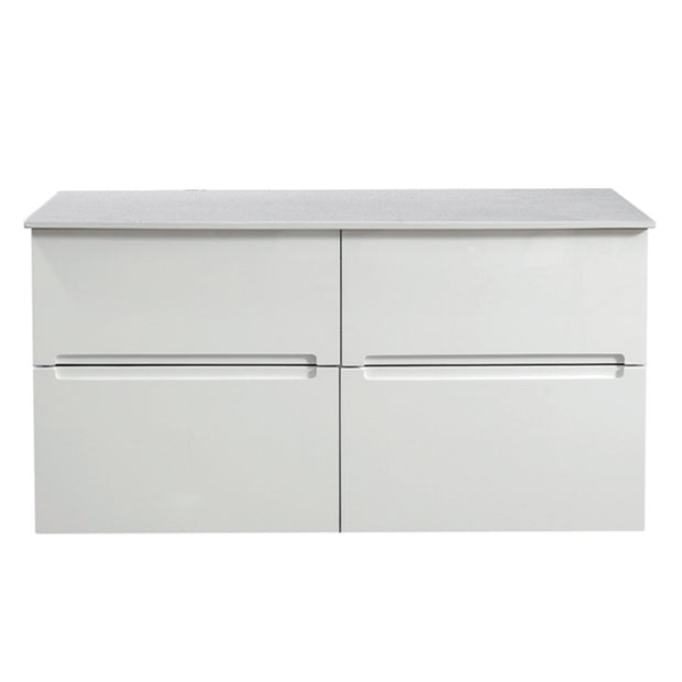 Zenmo Bella Wall Hung Vanity 1500mm White Stone Top (basin not included)