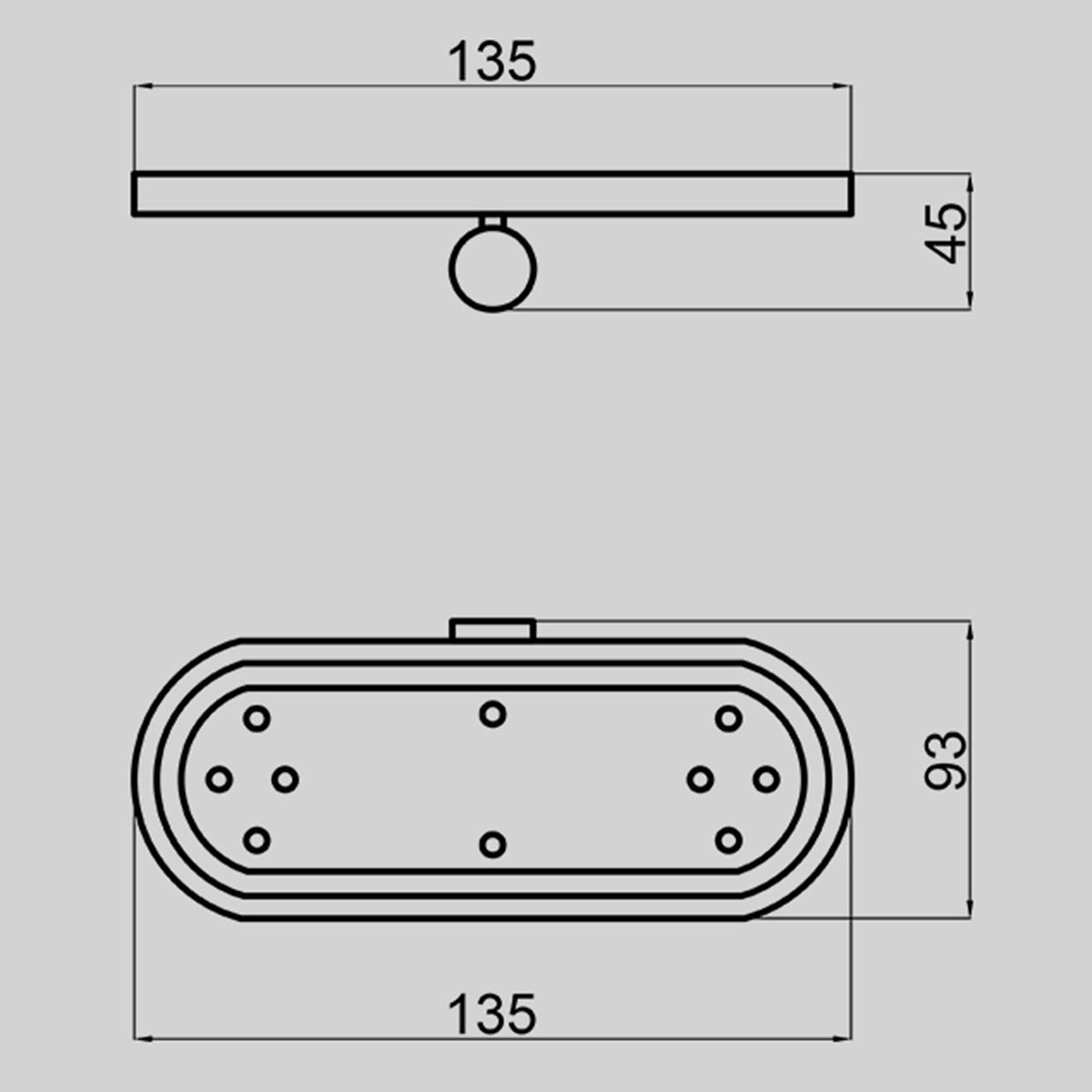 Zenmo Vivo Soap Dish line drawing