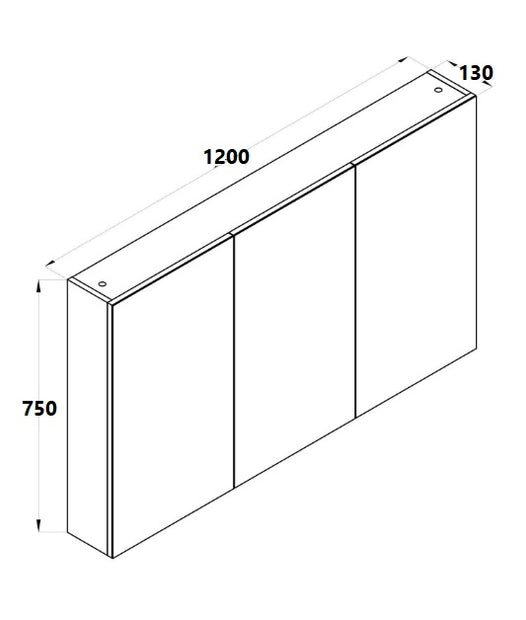 Zenmo Mirror Cabinet 1200mm