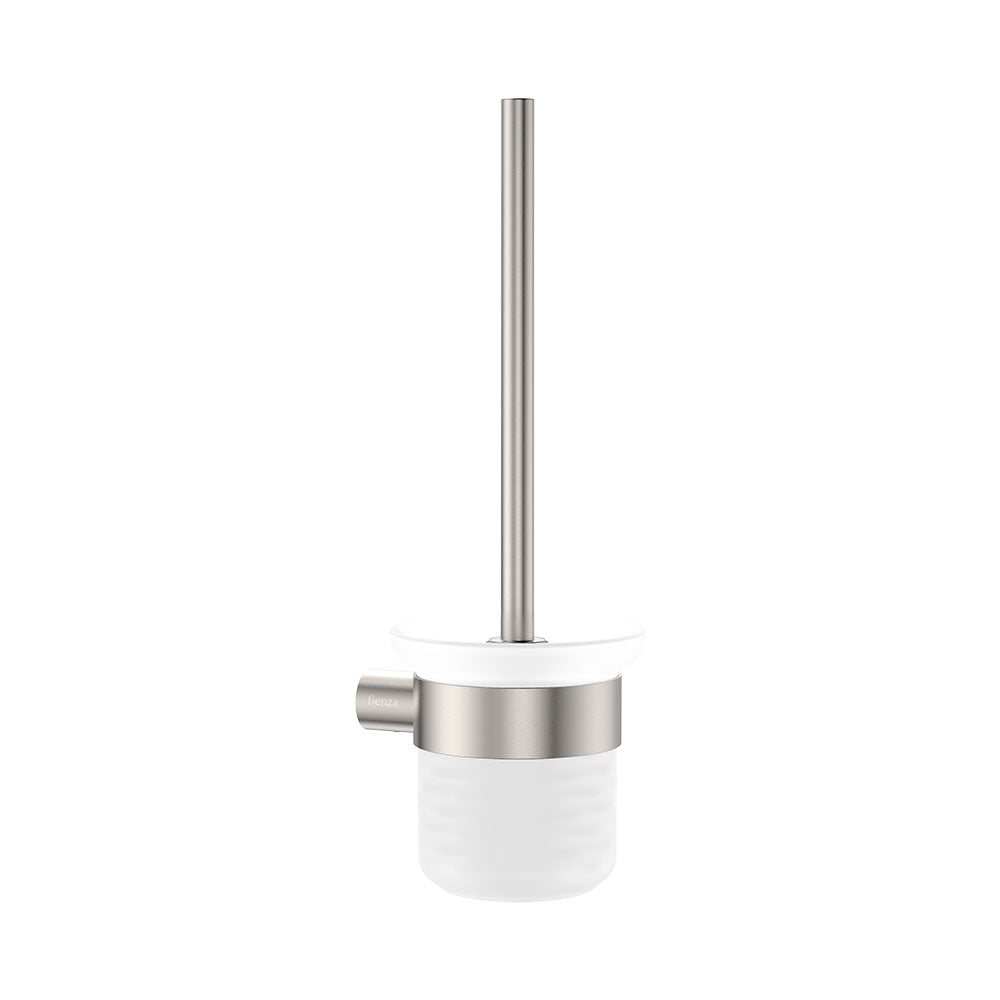 Empire Slim Toilet Brush & Holder in Brushed Nickel