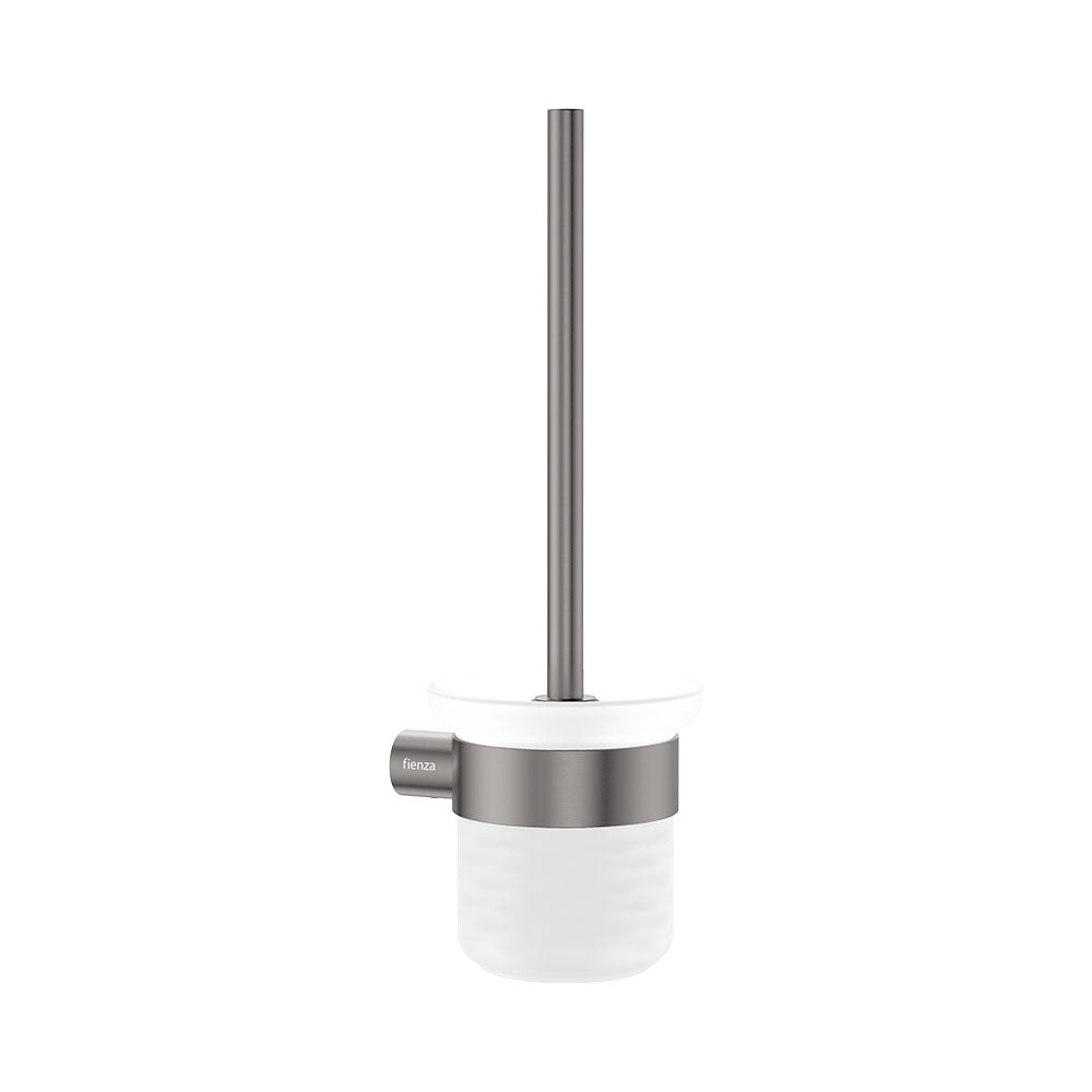 Empire Slim Toilet Brush & Holder in Gun Metal