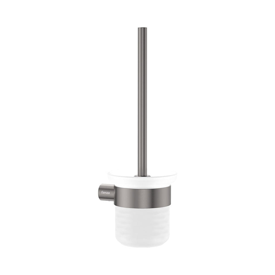 Empire Slim Toilet Brush & Holder in Gun Metal