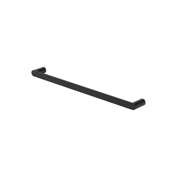 Empire Slim Single Towel Rail, 600mm in Matte Black