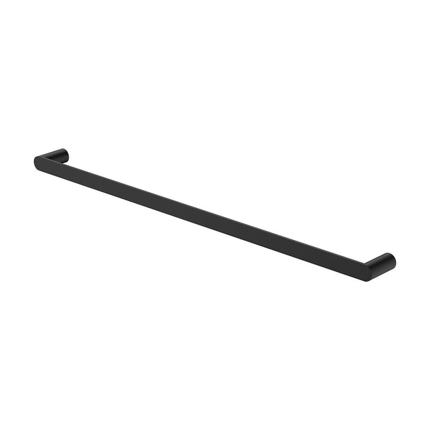 Empire Slim Single Towel Rail, 800mm in Matte Black