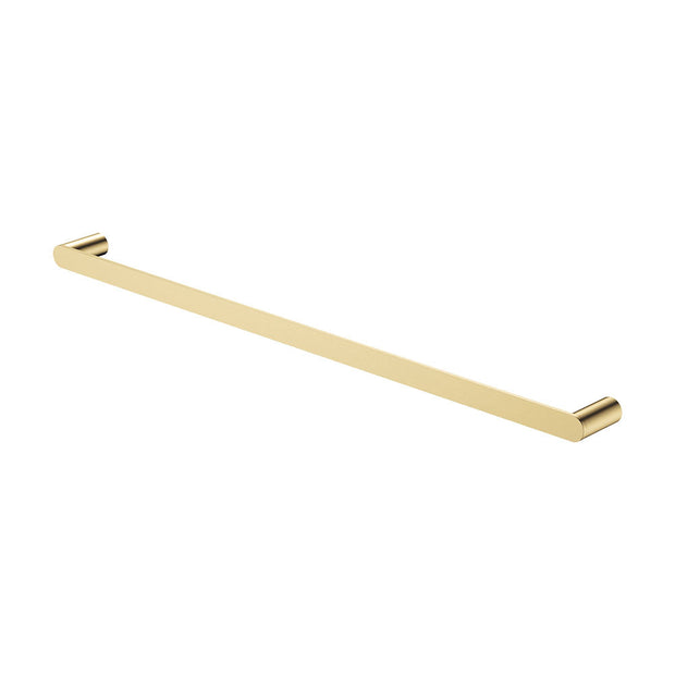 Empire Slim Single Towel Rail, 800mm in Urban Brass