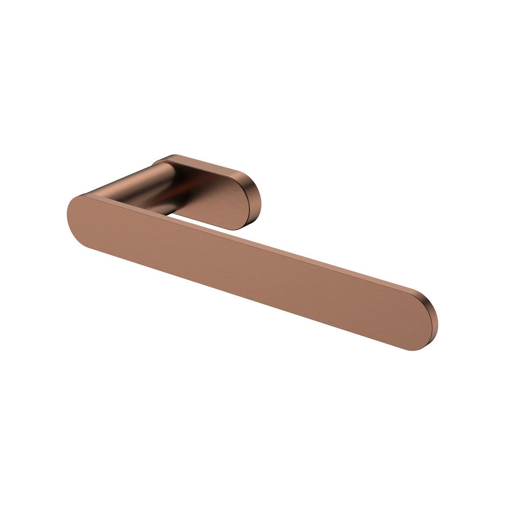 Empire Slim Hand Towel Holder in Brushed Copper