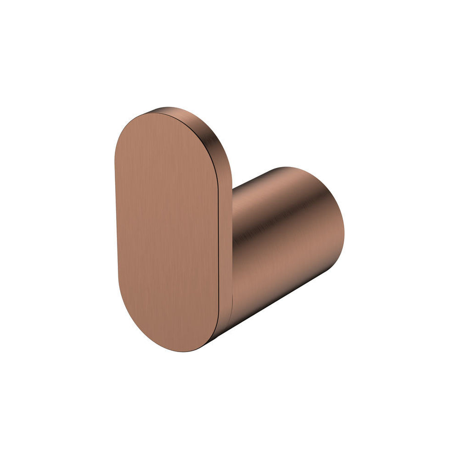 Empire Slim Robe Hook in Brushed Copper