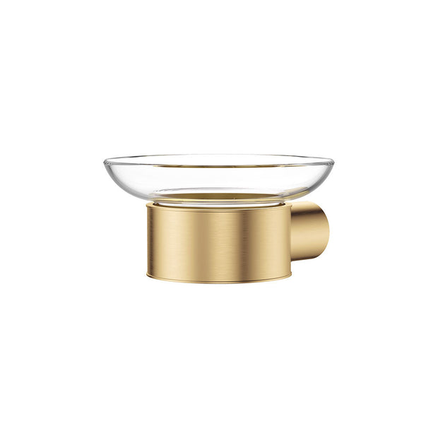 Empire Slim Glass Soap Dish in Urban Brass
