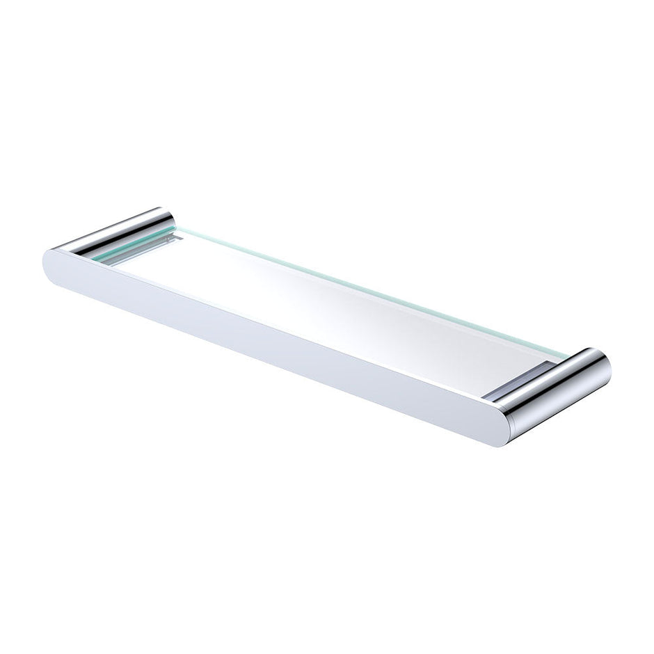 Empire Slim Glass Shelf in Chrome