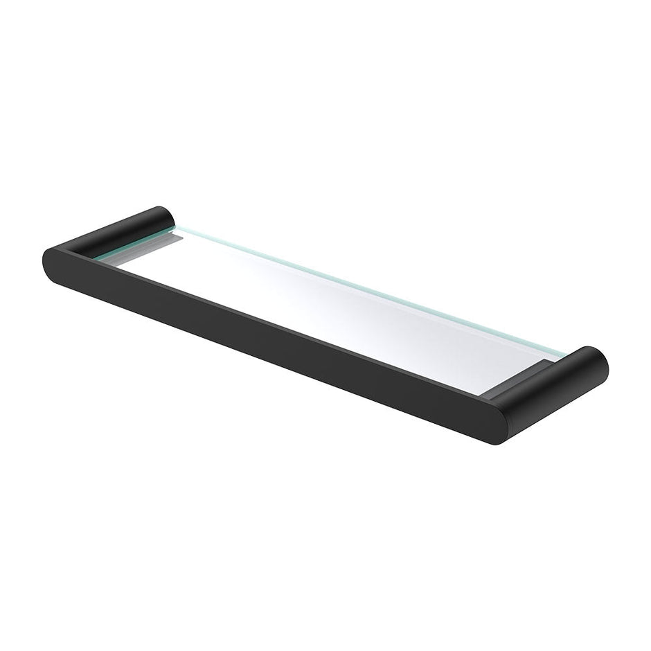 Empire Slim Glass Shelf in Matte Black