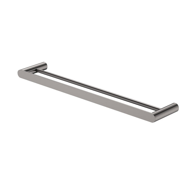 Empire Slim Double Towel Rail, 600mm in Gun Metal