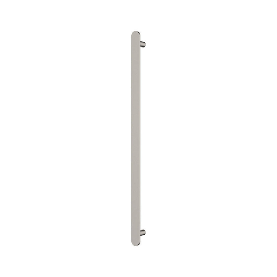 Empire Slim Vertical Heated Towel Rail, 60 x 900mm in Brushed Nickel
