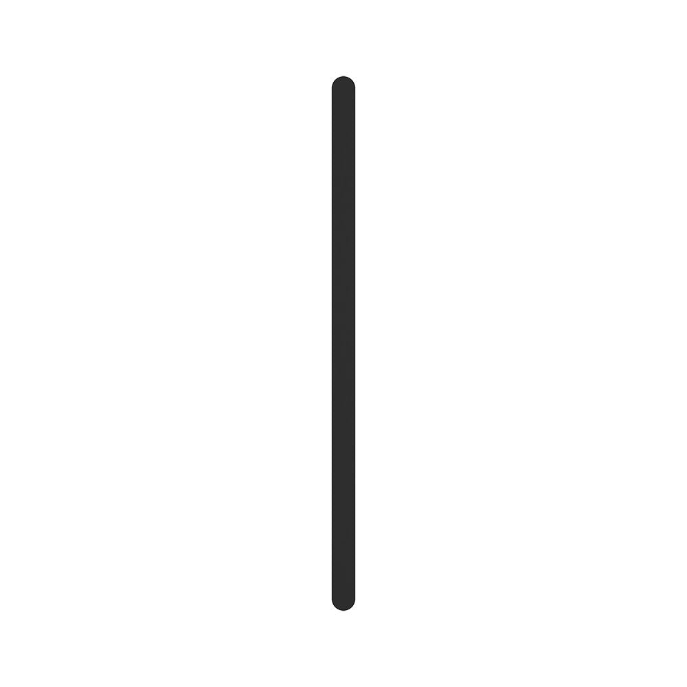 Empire Slim Vertical Heated Towel Rail, 60 x 900mm