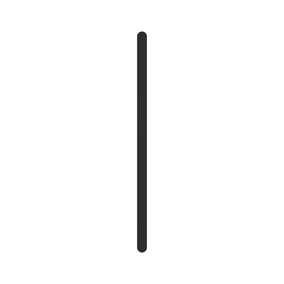 Empire Slim Vertical Heated Towel Rail, 60 x 900mm