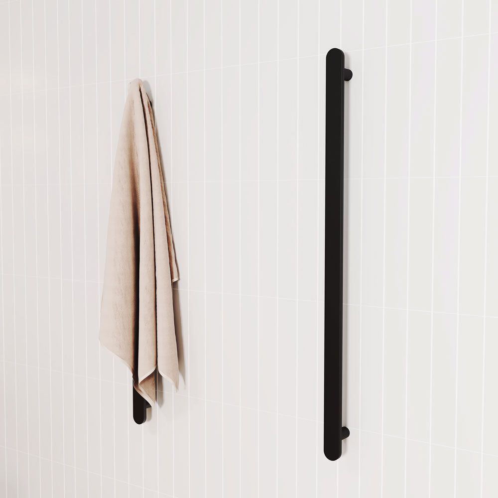 Empire Slim Vertical Heated Towel Rail, 60 x 900mm