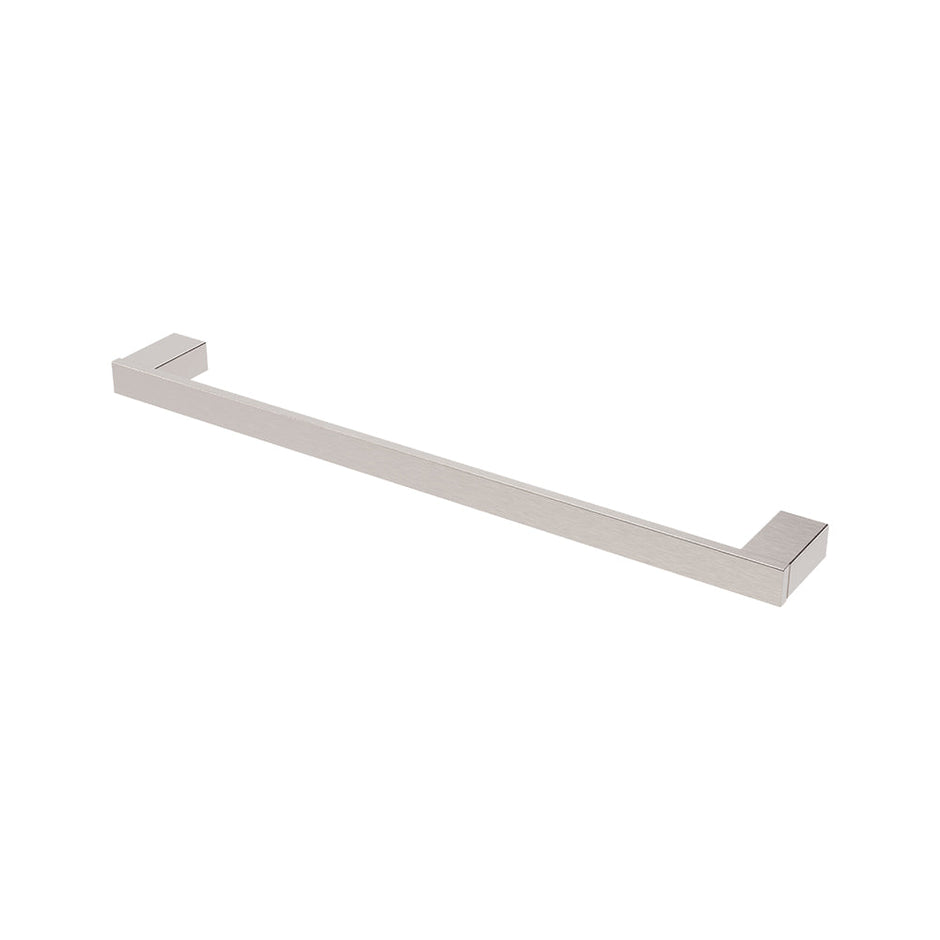 Koko Single Towel Rail, 610mm in Brushed Nickel
