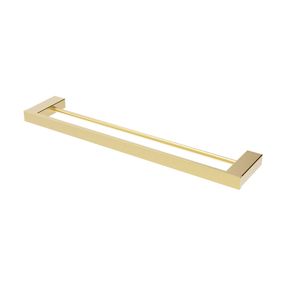 Koko Double Towel Rail, 610mm in Urban Brass