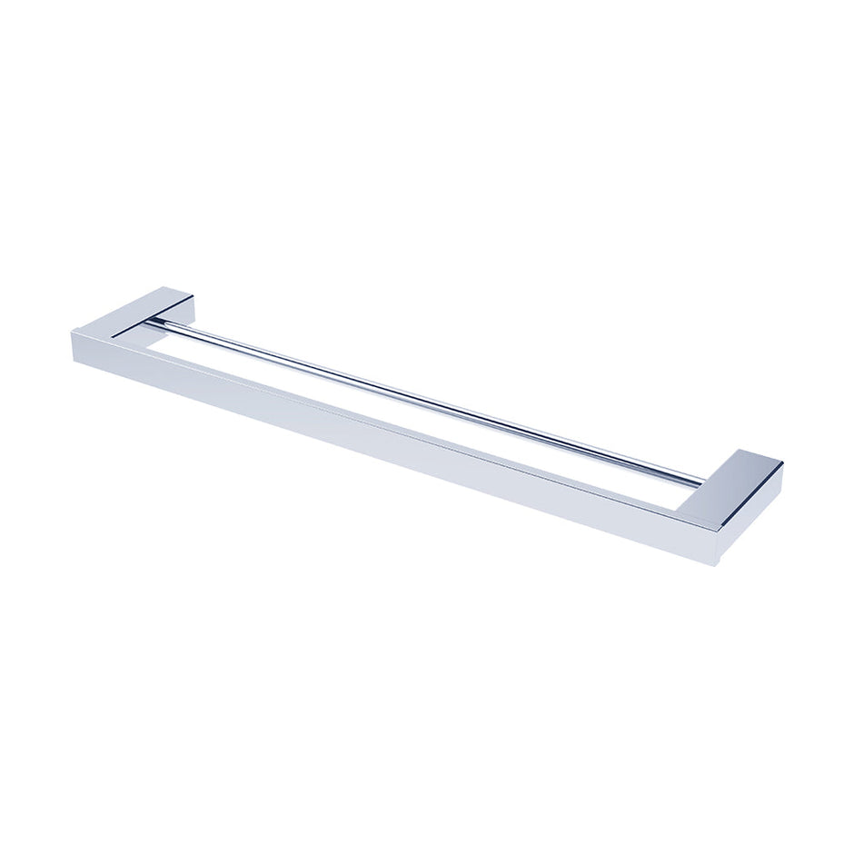 Koko Double Towel Rail, 610mm in Chrome