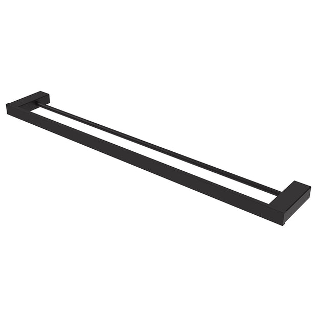 Koko Double Towel Rail, 810mm in Matte Black