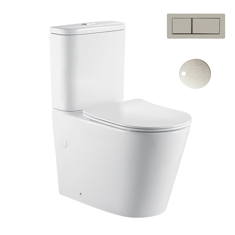Zenmo Jamie-II Toilet Suite in Brushed Nickel