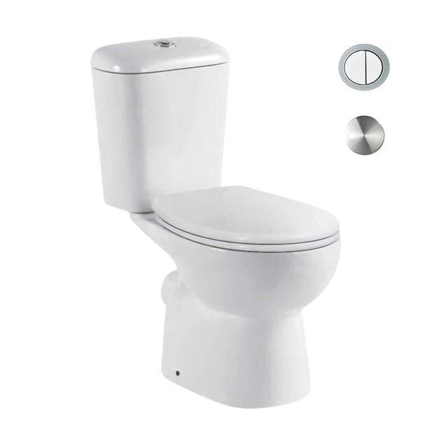 Zenmo Stylo Toilet Suite in Chrome