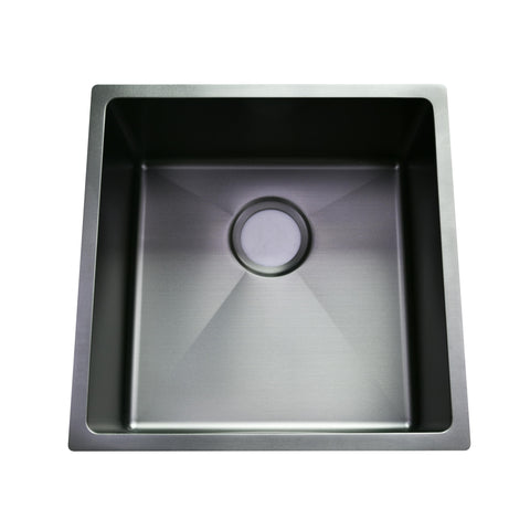 Zenmo Nixon 32L Undermount Sink in Gun Metal undermount basin