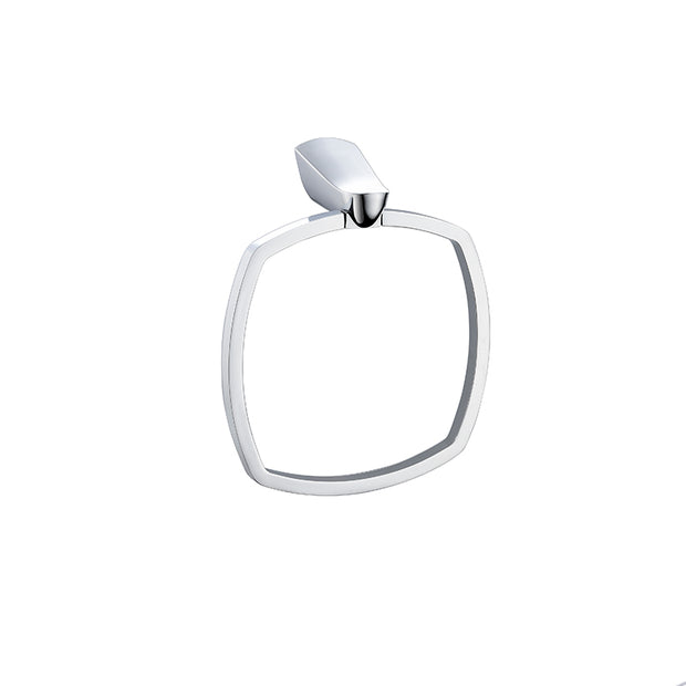 Zenmo Exon Towel Ring in Brushed Nickel